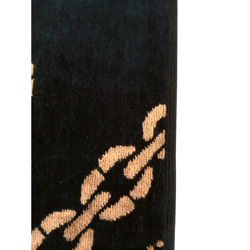 RARE NEW Juicy Couture Bath Beach Towel‎ Luxe Equestrian Gold Chains Discontinue